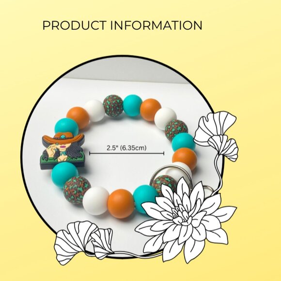 Cowgirl Beaded Wristlet - Picture 3 of 3